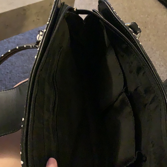 Hand painted one of a kind, vintage black purse - Picture 7 of 12